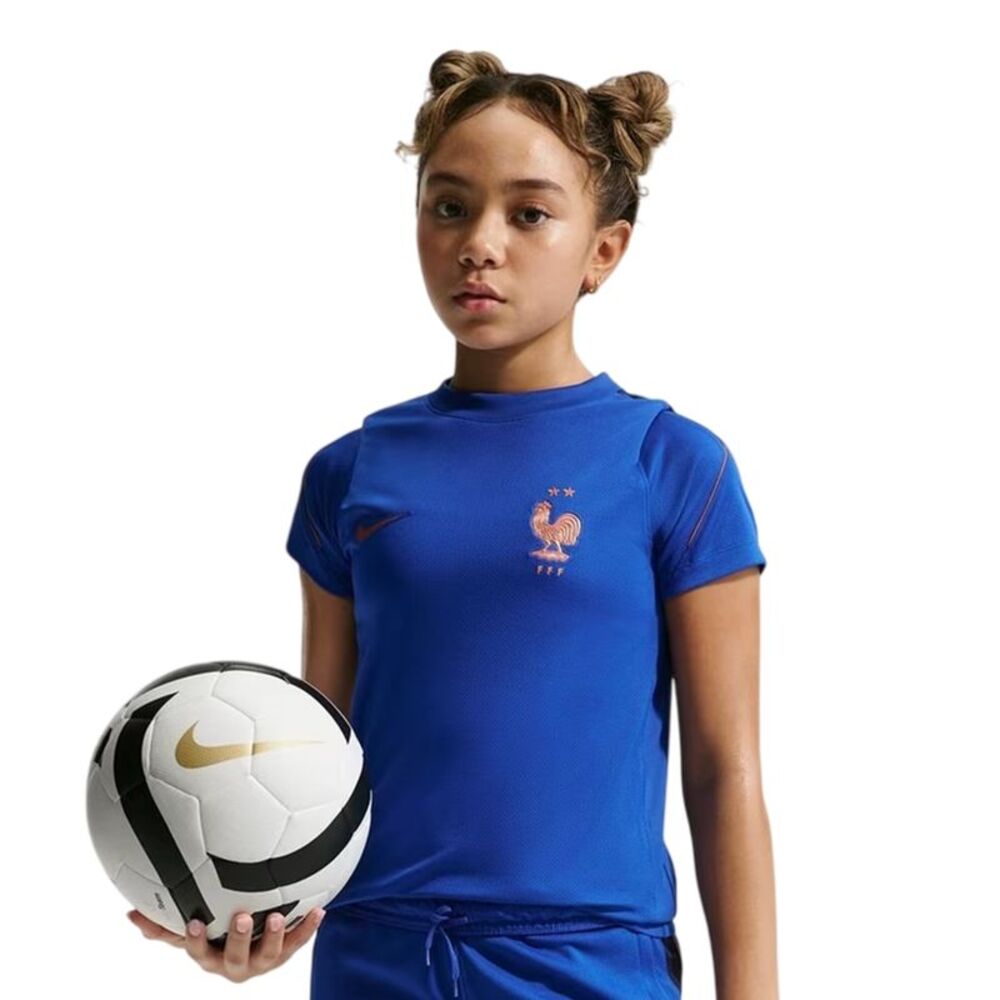 Nike Childrens/Kids 2026/27 France Short-Sleeved T-Shirt / Blue/White